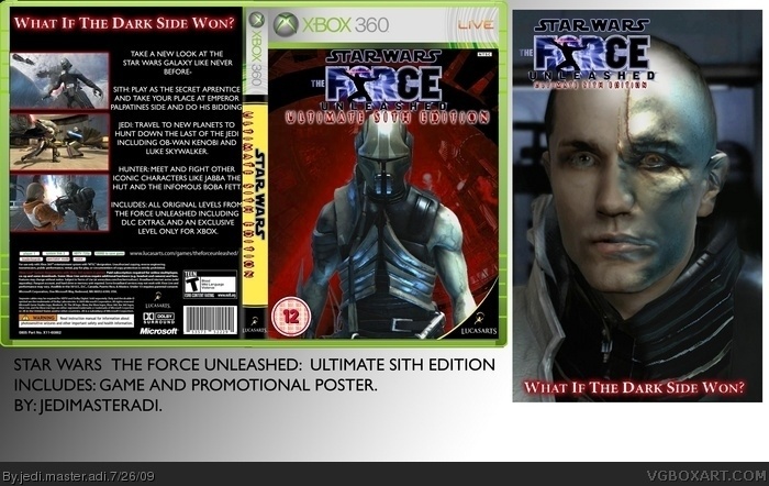 Star Wars The Force Unleashed: Sith Edition box art cover
