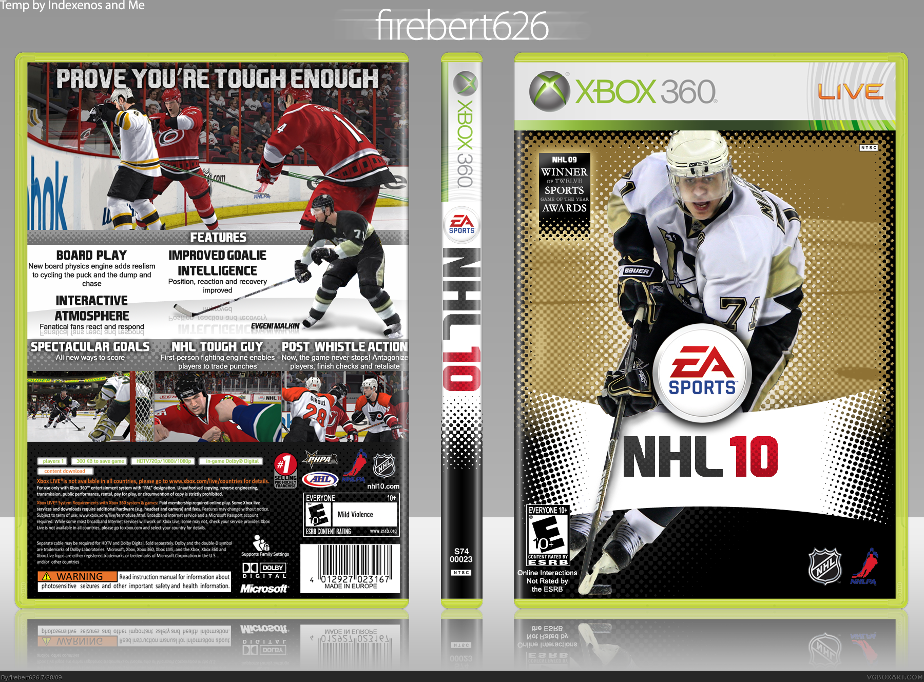 NHL 10 box cover