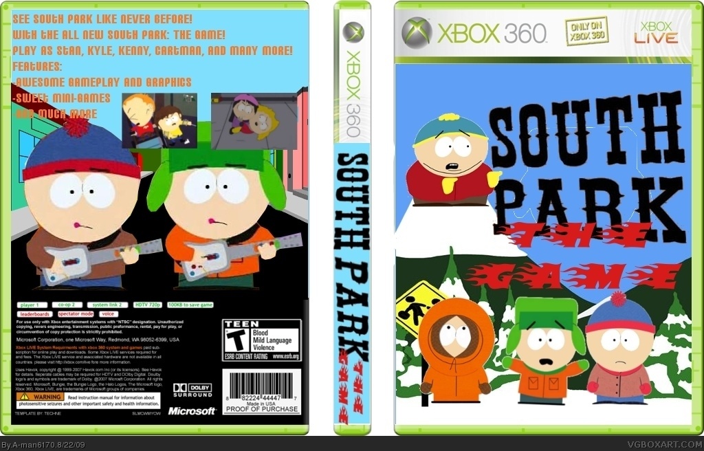 South Park: The Game box cover