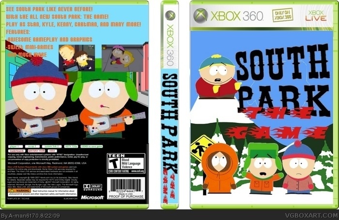 South Park: The Game box art cover