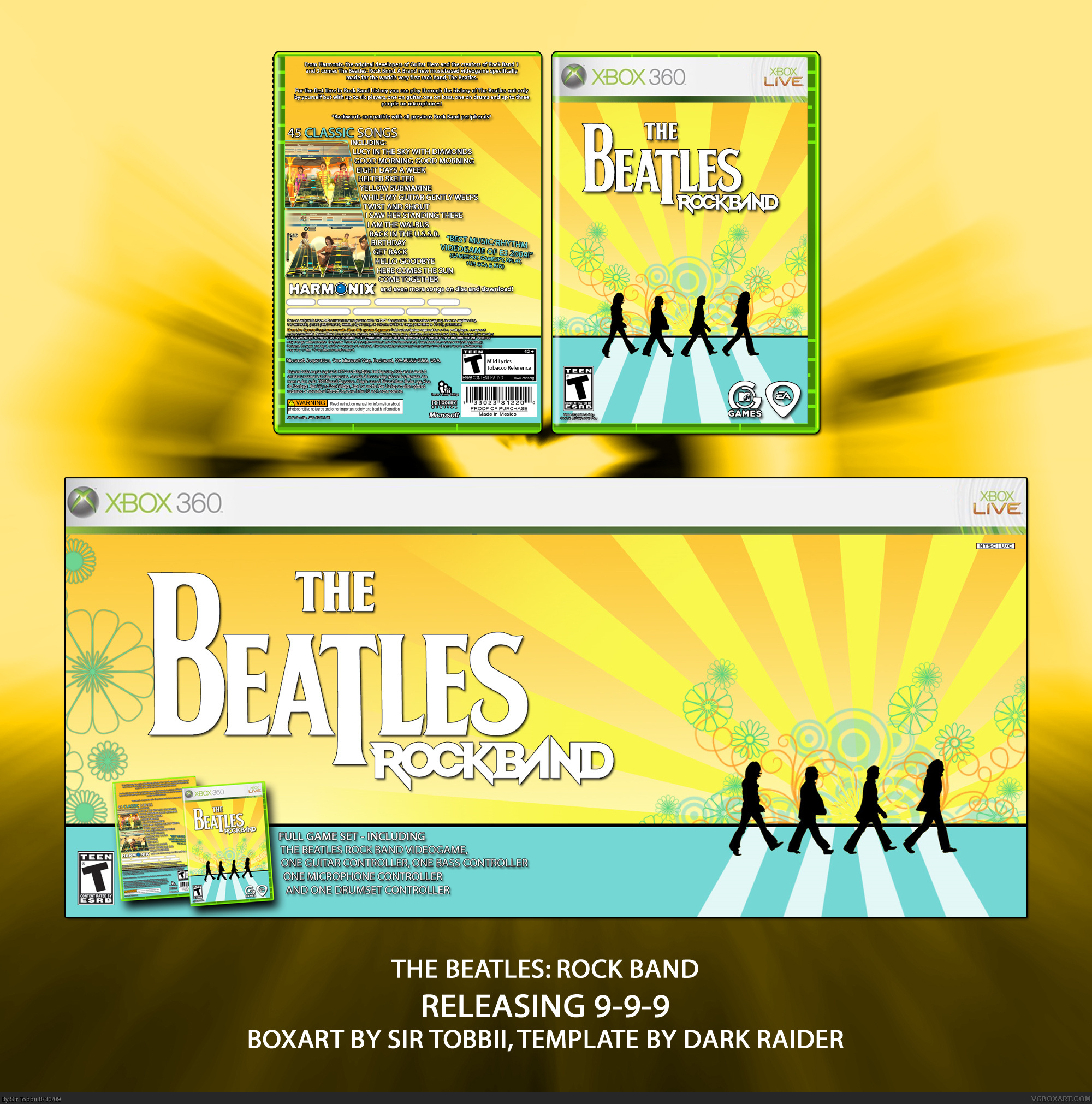 The Beatles: Rock Band box cover