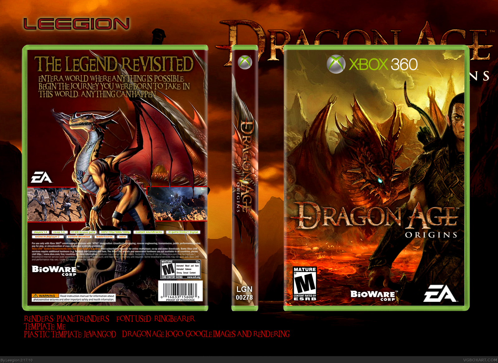 Dragon Age: Origins box cover