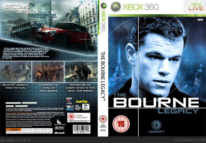 the Bourne Legacy box art cover