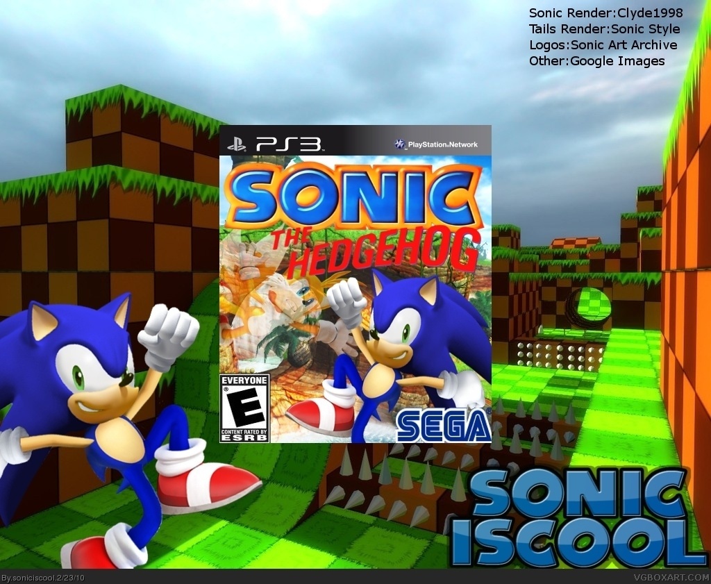 Sonic The Hedgehog's Remake box cover
