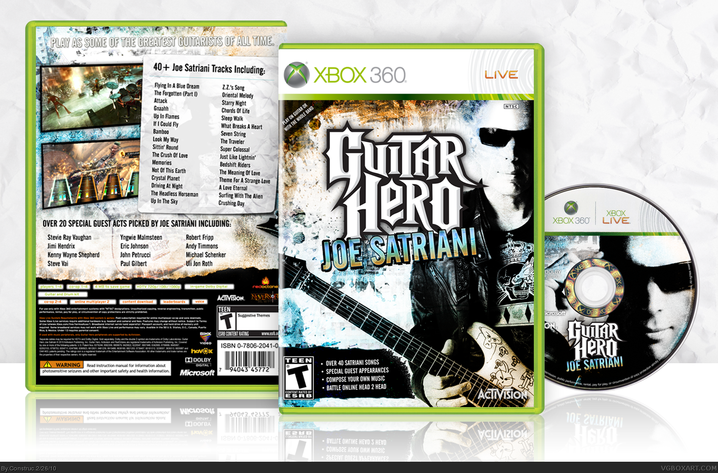 Guitar Hero: Joe Satriani box cover