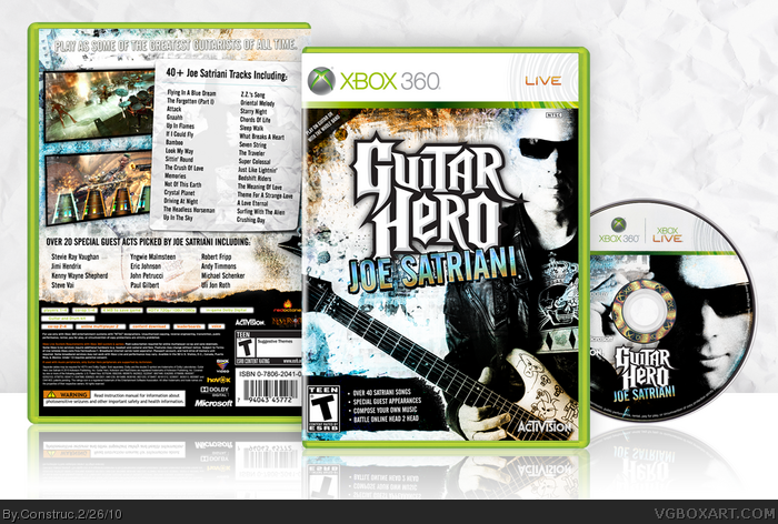 Guitar Hero: Joe Satriani box art cover
