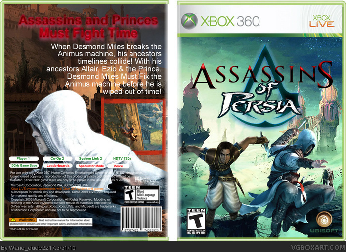 Assassin's Of Persia box art cover
