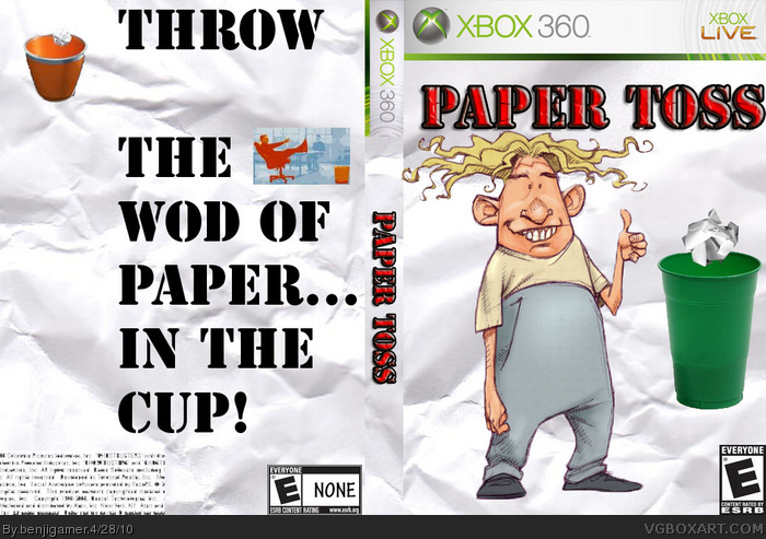 paper toss box art cover