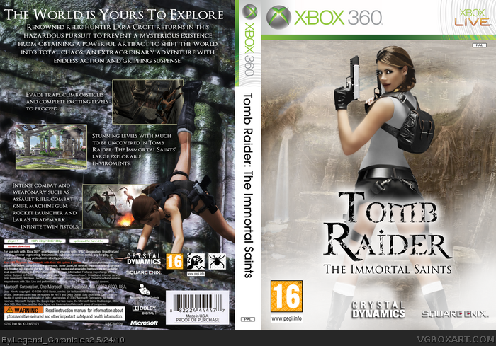 Tomb Raider: The Immortal Saints box art cover