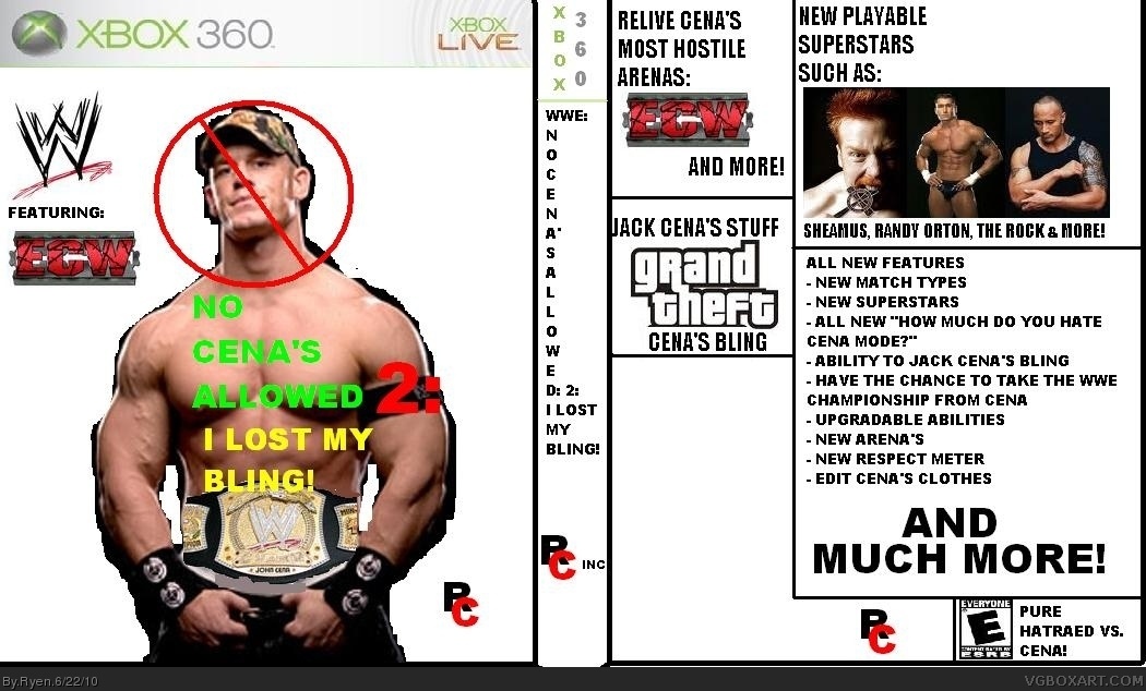 WWE: No Cena's Allowed! box cover