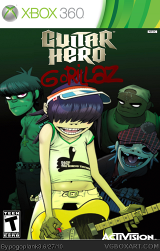Guitar Hero Gorillaz box art cover