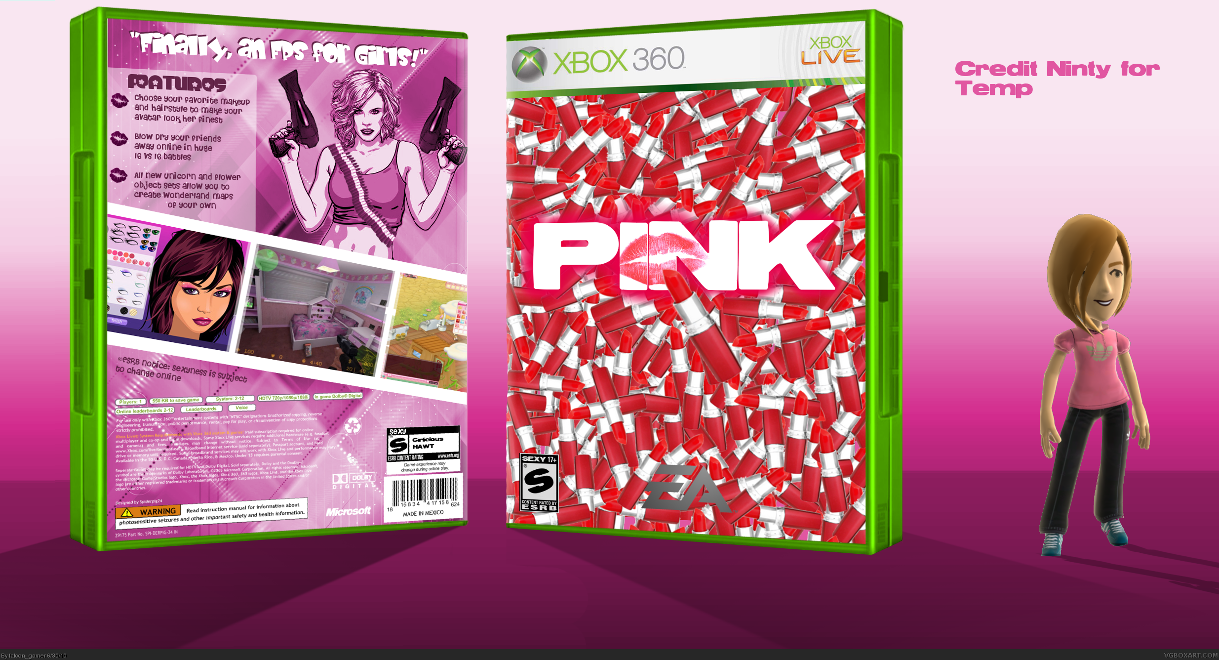 Pink box cover