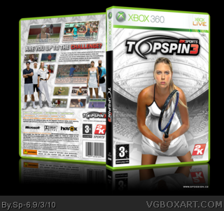 Top Spin 3 box art cover