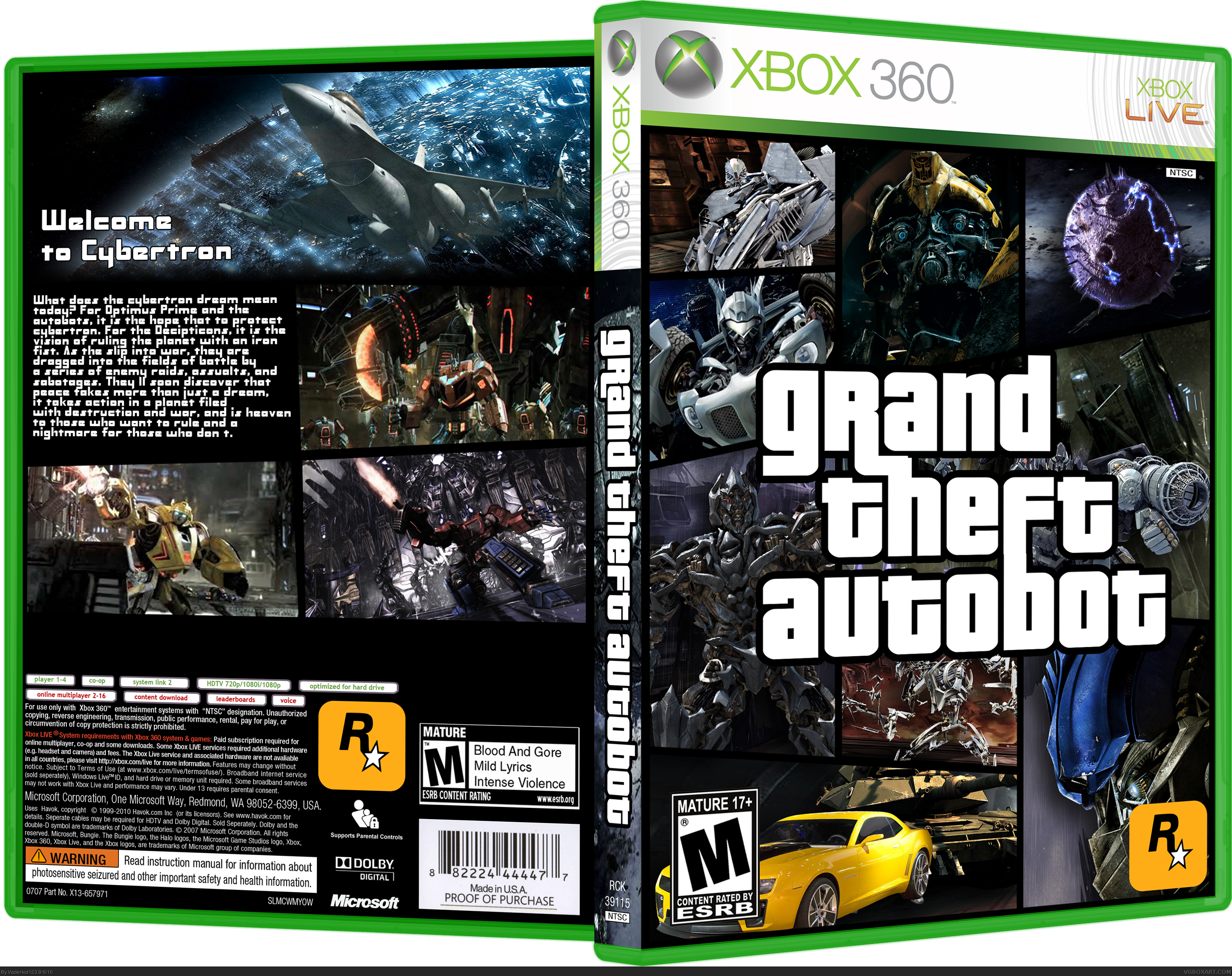 Grand Theft Autobot box cover