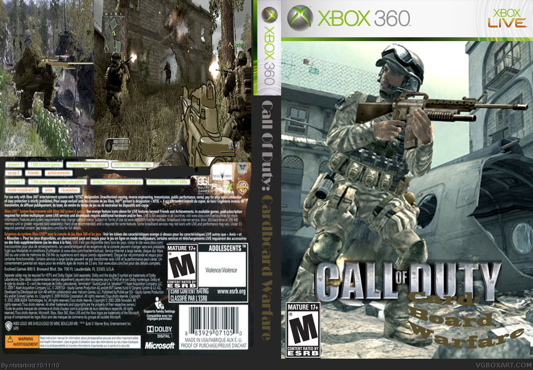 Call Of Duty: Cardboard Warfare box cover