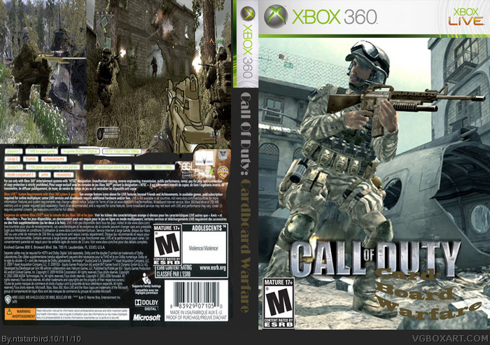 Call Of Duty: Cardboard Warfare box art cover