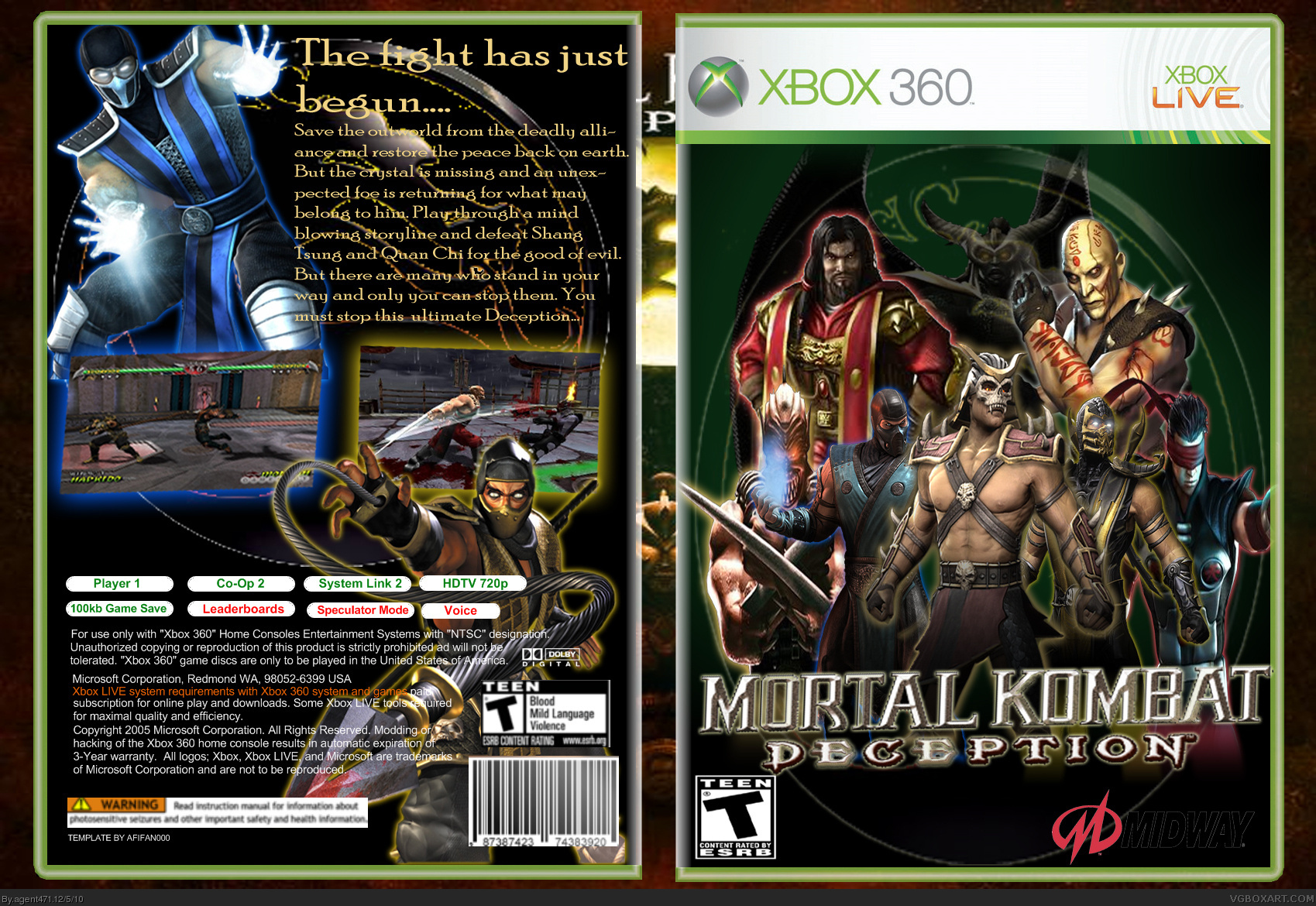 Mortal Kombat Deception box cover