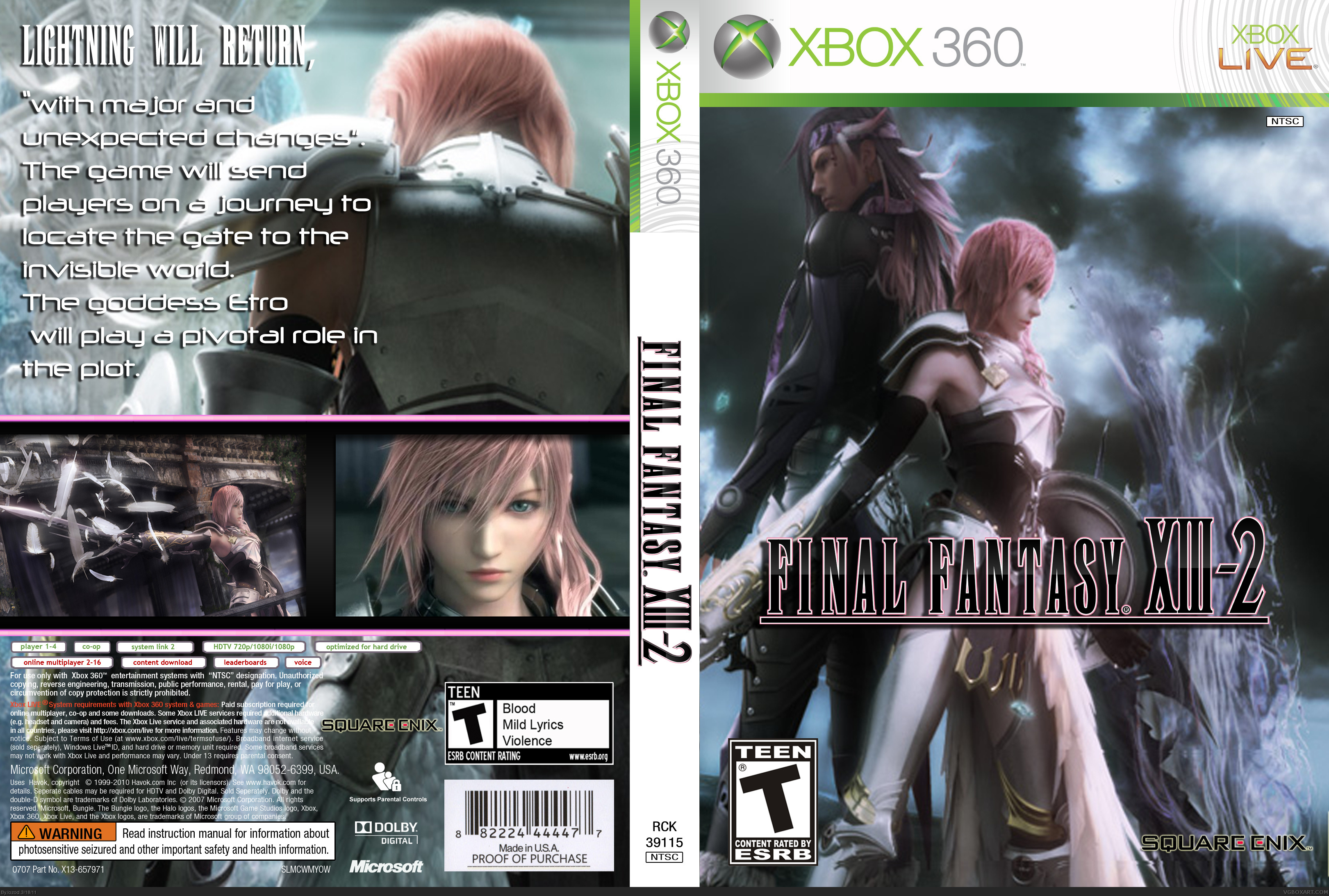 Final Fantasy XIII-2 box cover