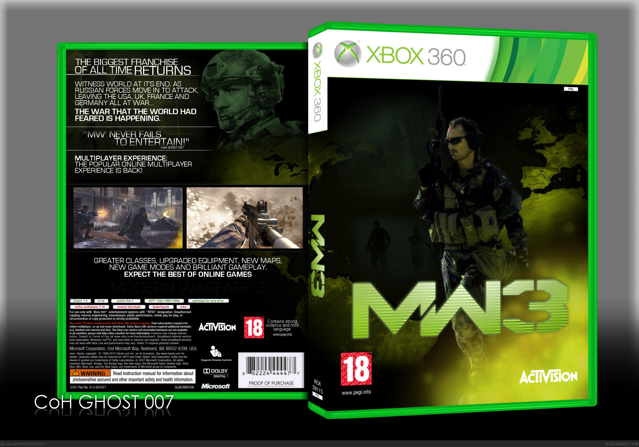 MW3 - Modern Warfare 3 box cover