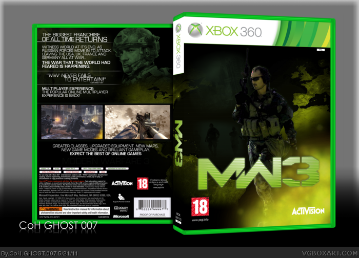 MW3 - Modern Warfare 3 box art cover