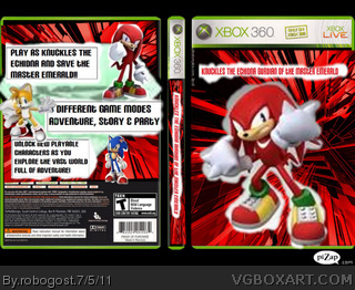 Knuckles The Echidna Gurdian Of the Master Emerald box cover