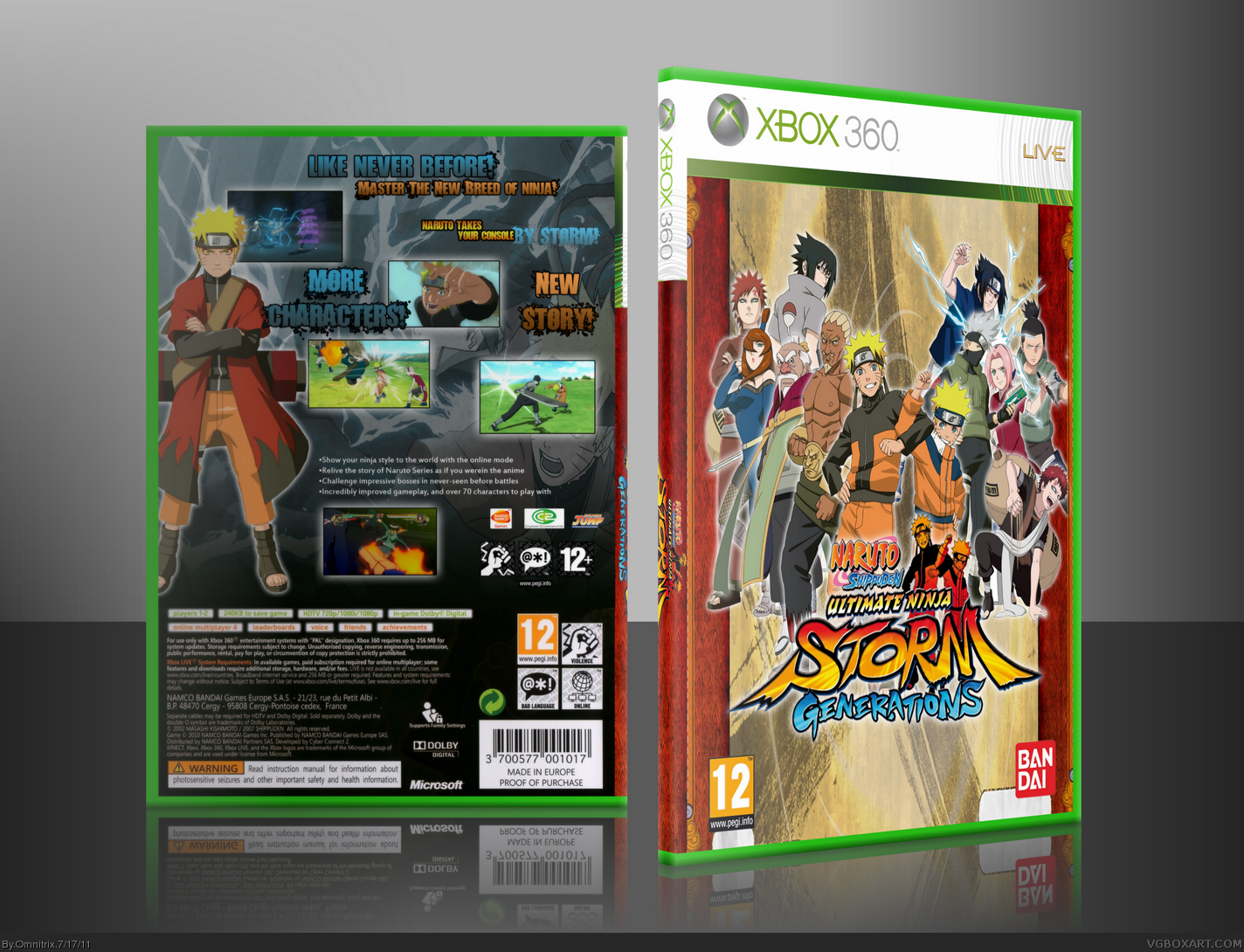 Naruto Shippuden Ultimate Ninja Storm Generations box cover