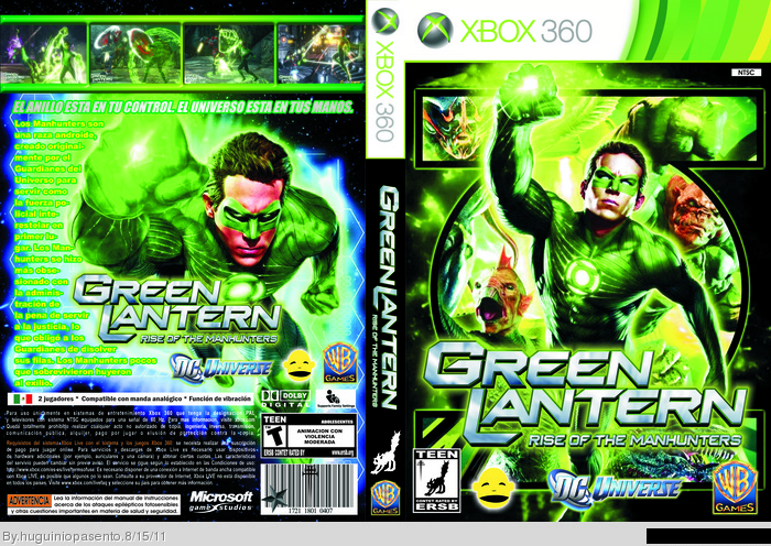 green lantern rise of the manhunters box art cover
