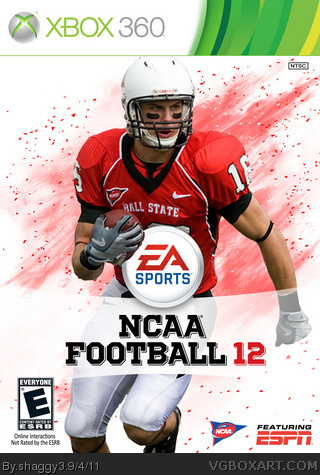 NCAA Football 12 box art cover