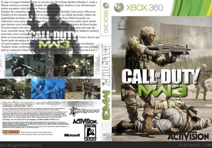 Call of Duty: Modern Warfare 3 box art cover