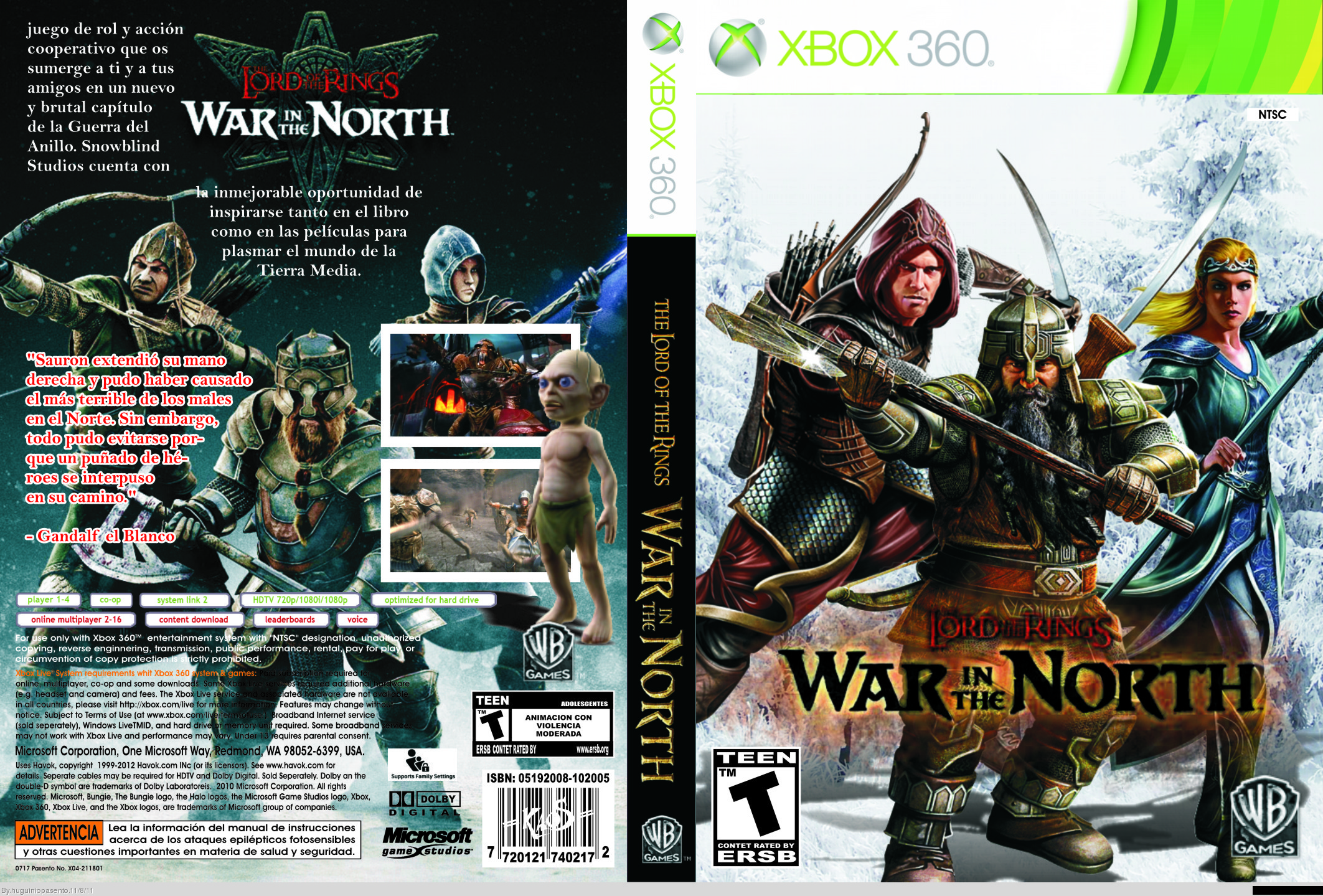 Lord Of The Rings War In The North box cover