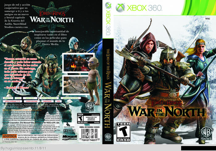 Lord Of The Rings War In The North box art cover