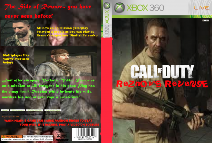 Call Of Duty: Reznov's Revenge box art cover