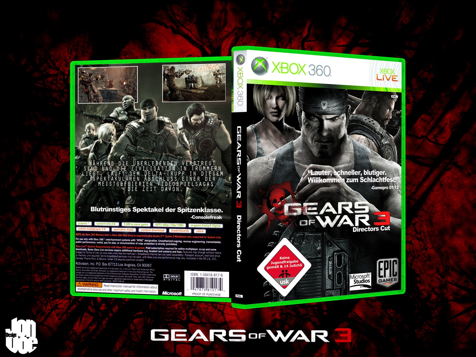 Gears of War 3 Directors Cut box cover