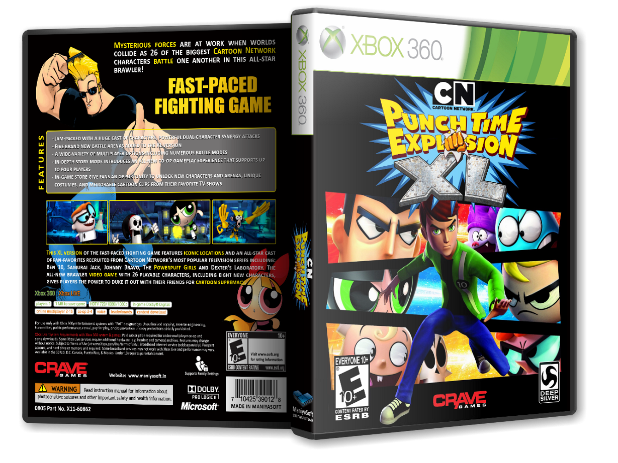 Cartoon Network: Punch Time Explosion XL box cover