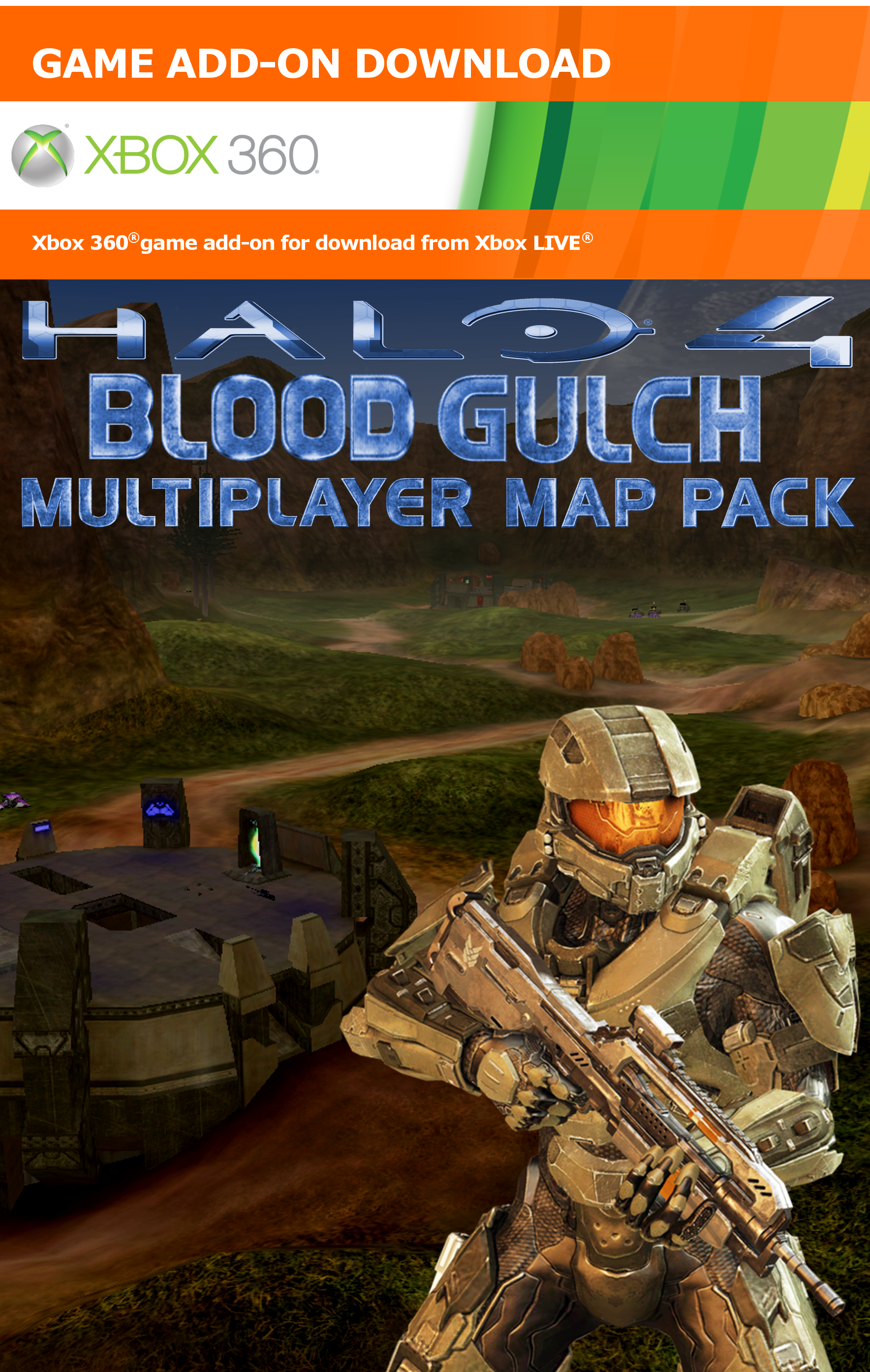 Halo 4 Blood Gulch DLC box cover