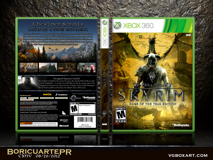 The Elder Scrolls V: Skyrim GOTY Edition box art cover