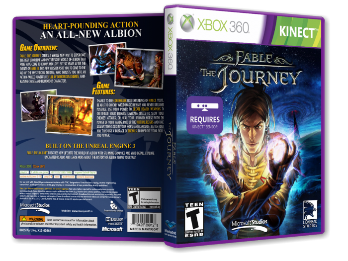 Fable: The Journey box art cover