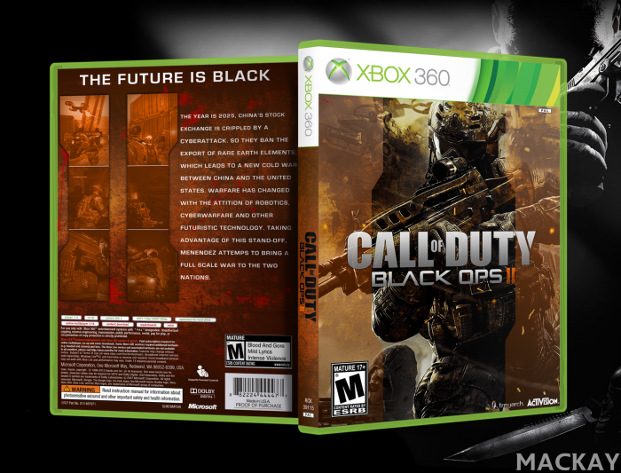 Call Of Duty Black Ops 2 box art cover