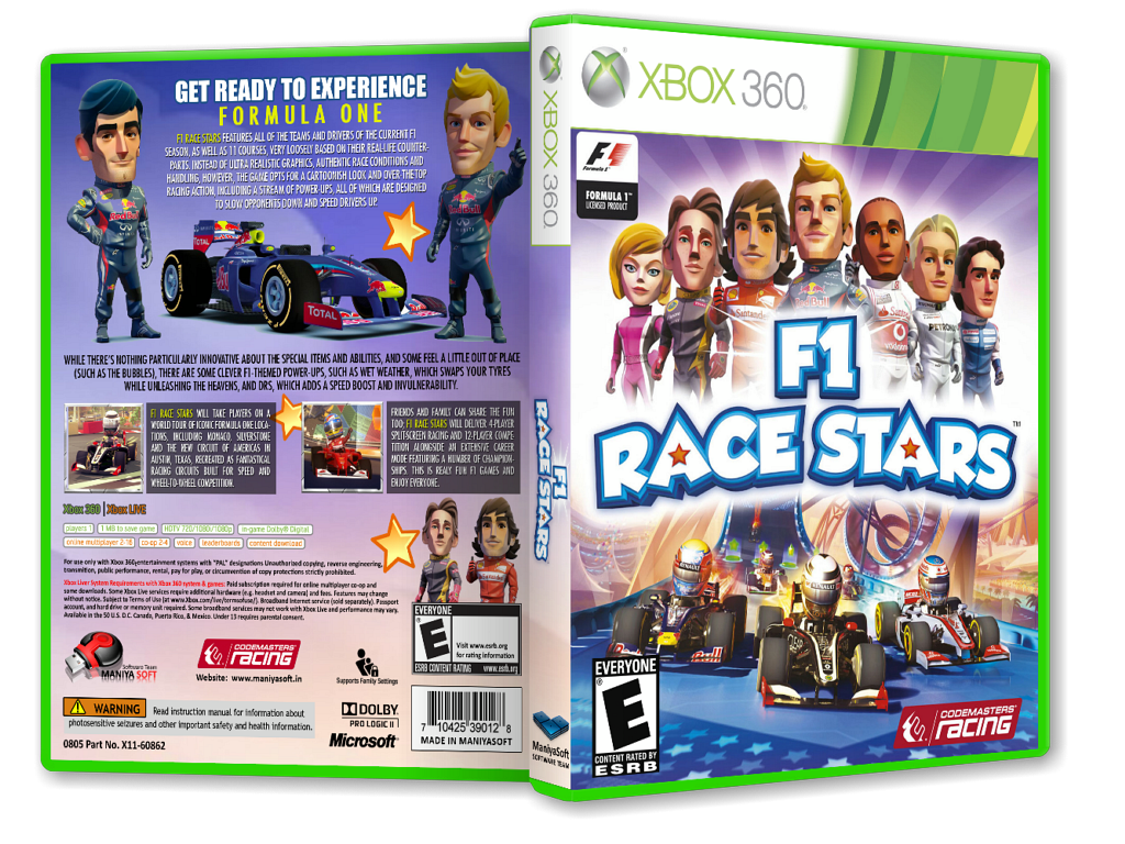 F1 Race Stars box cover