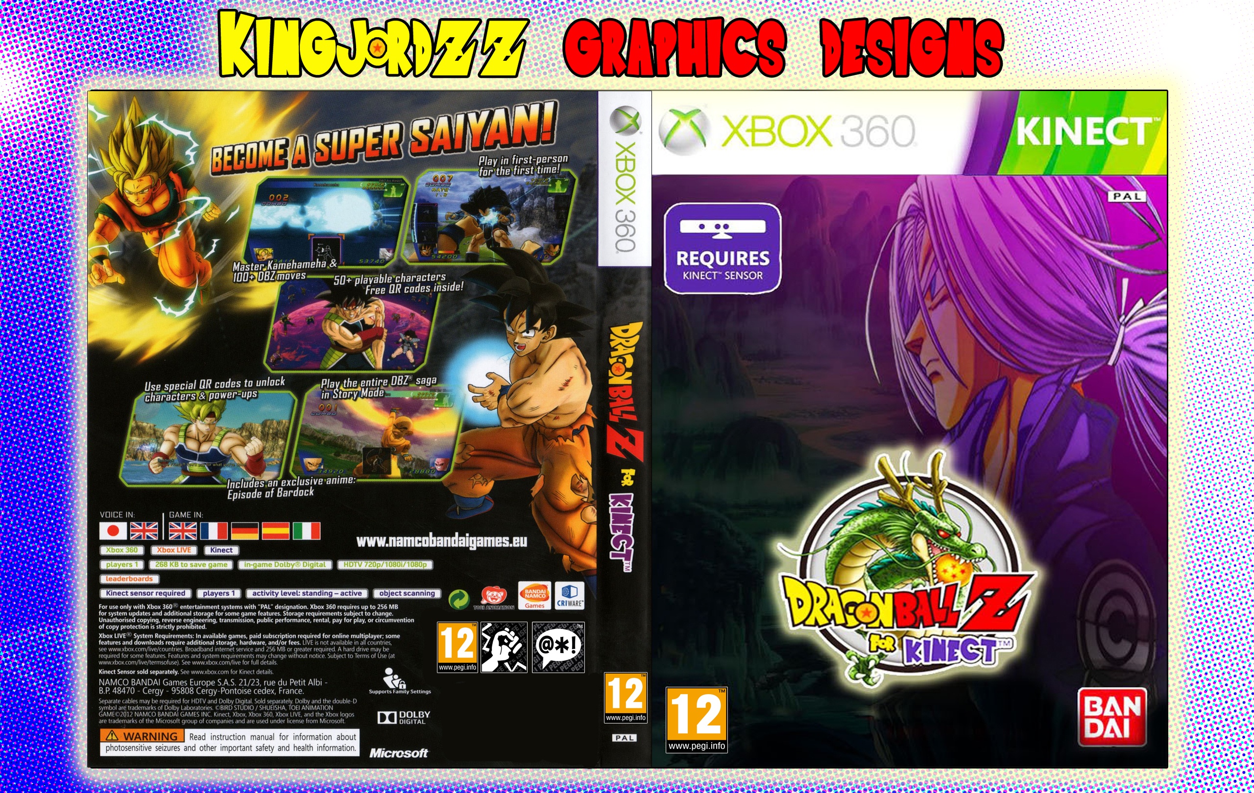 Dragonball Z For Kinect box cover