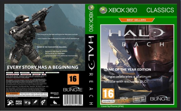 Halo Reach: Game of the Year Edition box art cover