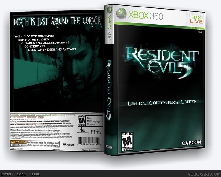 Resident Evil 5 Collector's Edition box cover