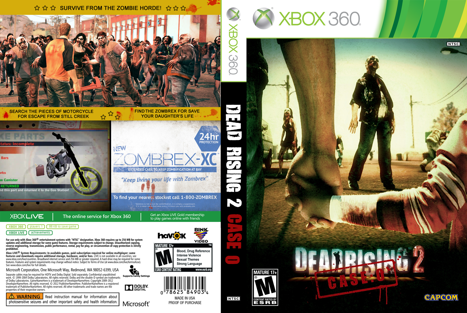 Dead Rising 2 Case Zero (Alternative) box cover
