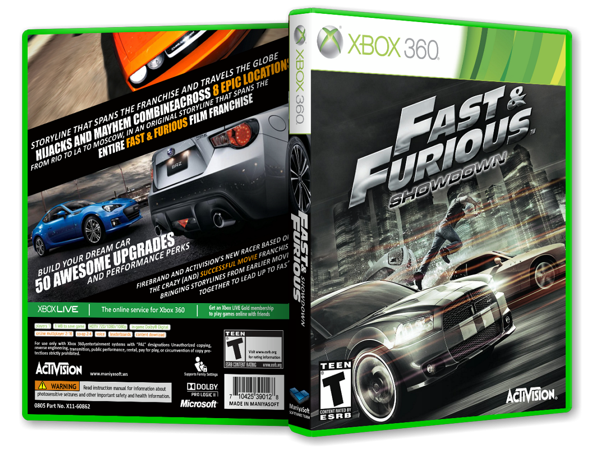 Fast and Furious: Showdown box cover