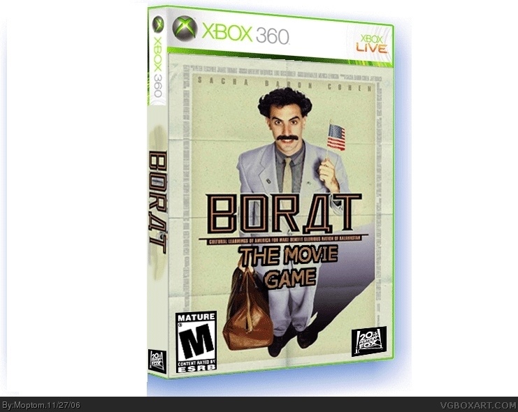 Borat The Movie Game box cover