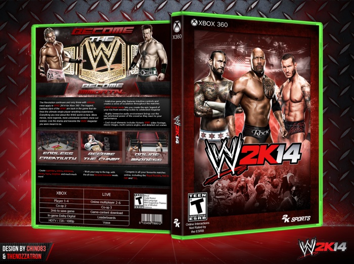 WWE 2K14 box art cover