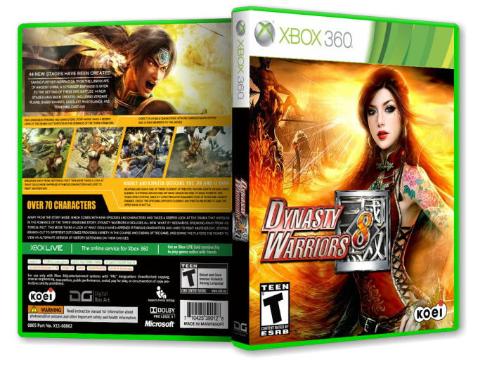 Dynasty Warriors 8 box art cover