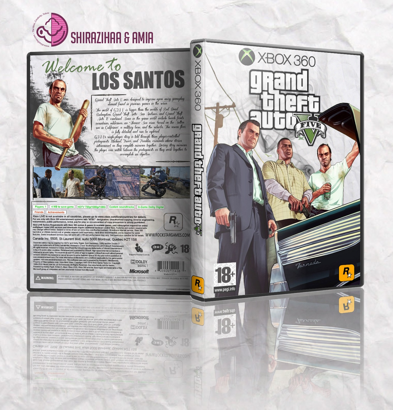Grand Theft Auto V box cover