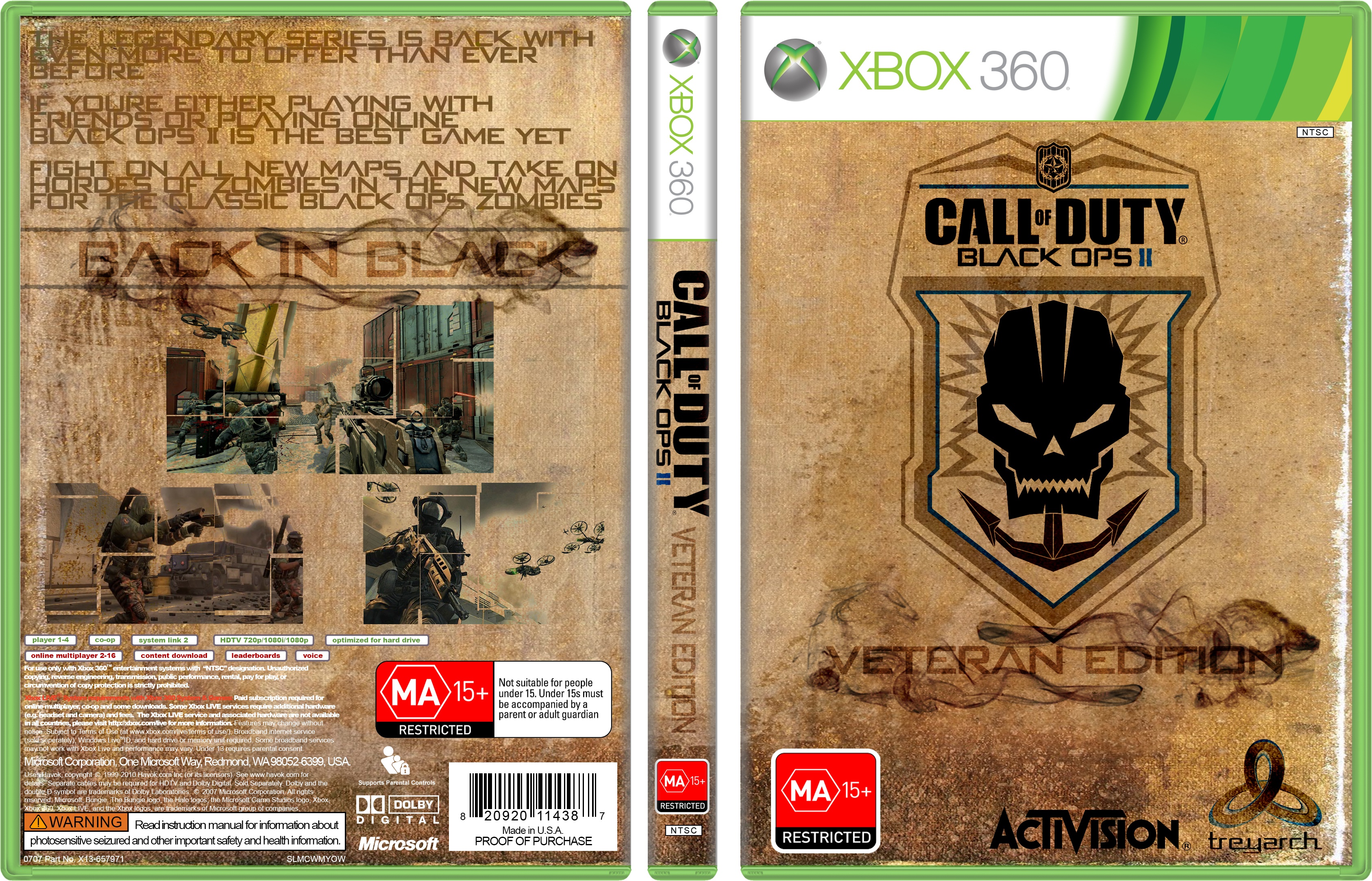 Call of Duty: Black Ops II Veteran Edition box cover