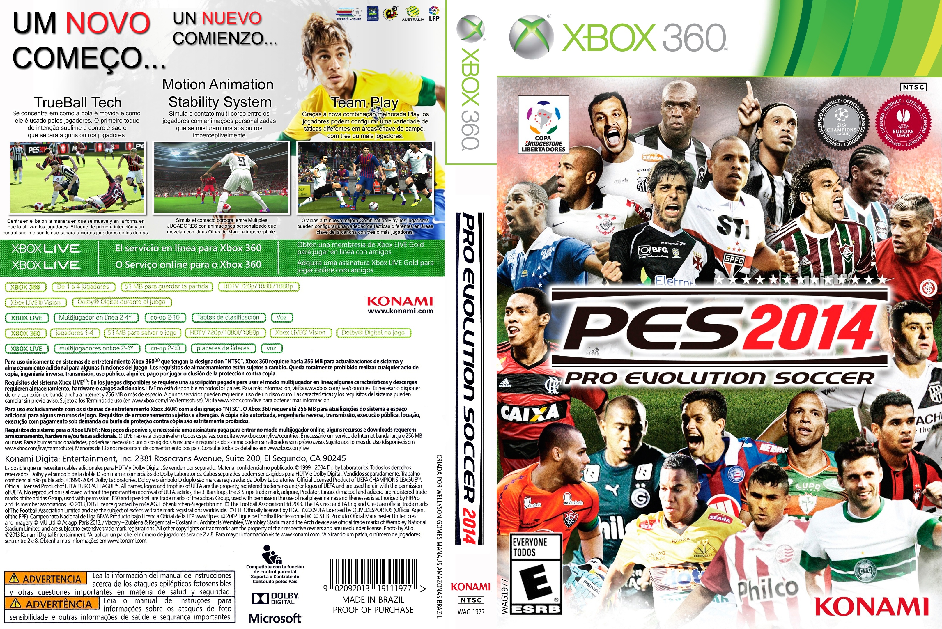 Pro Evolution Soccer 2014 - BR box cover